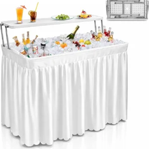 4ft Portable Ice Cooler Folding Table