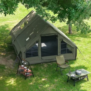 Army Green Waterproof Windproof Inflatable Tent